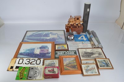 Lot 431 - BR posters with framed Photographs and prints and metal signs (33)