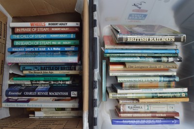 Lot 443 - Hardback and Softback Railway biography and similar type of  History books (44)