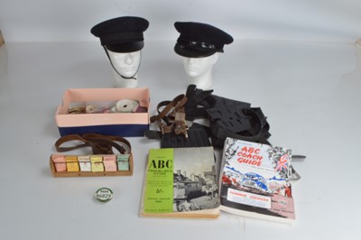 Lot 446 - Bus/Train crew Caps Ticket equipment Tickets and timetables (qty in 1 box)