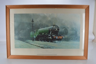 Lot 454 - Framed David Shepherd print of Flying Scotsman (1)