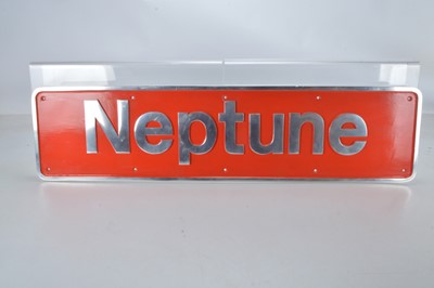 Lot 455 - Neptune cast aluminium Nameplate (1)