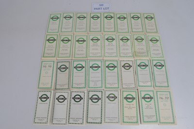 Lot 457 - 1960s Green line and Country Buses Pocket Maps/Timetables (70)