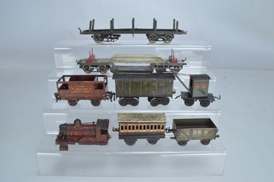Lot 474 - Hornby Marklin and Bing O Gauge rolling stock and loco body (8)