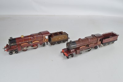 Lot 500 - Hornby O Gauge 4-4-2 LMS locomotive and Tender No 6100 Royal Scot and a further 4-4-2 Locomotive Royal Scot and Tender (4)