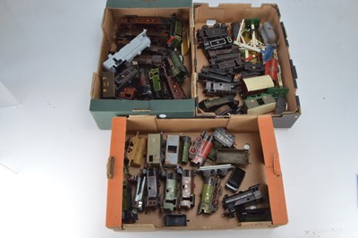 Lot 506 - Three boxes containing a large qty of Hornby and similar O Gauge Locomotive and Tender bodies (three boxes)