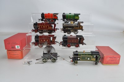 Lot 514 - Seven Hornby O Gauge 0-4-0 Tank Locomotives and one mechanism (8)