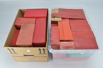 Lot 519 - Two boxes consisting of a large qty of empty Hornby O Gauge boxes (2 boxes)