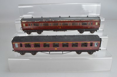 Lot 545 - Exley K5 LMS coach together with a Milbro or similar LMS coach  (2)
