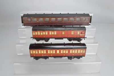 Lot 551 - Leeds Model Company LMS coaches and Milbro or similar coach (3)