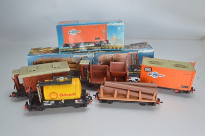 Lot 574 - Playmobile railway rolling stock (5)