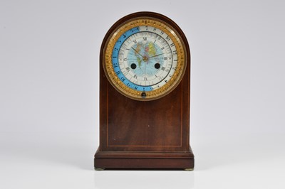 Lot 33 - An interesting Edwardian mahogany mantle clock
