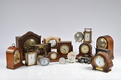 Lot 36 - A collection of various mantle and other small clocks, A/F