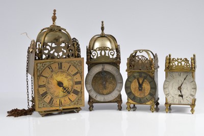 Lot 46 - Four lantern style clocks