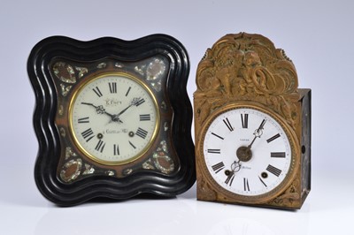 Lot 47 - Two Victorian wall clocks