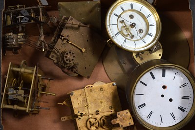 Lot 53 - Seven various clock movements