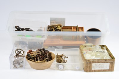 Lot 55 - A quantity of various clock parts
