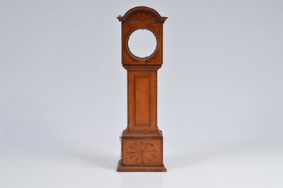 Lot 60 - A miniature long case clock holder