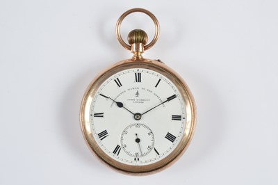 Lot 65 - An early 20th century 9ct gold open face pocket watch from John Forrest