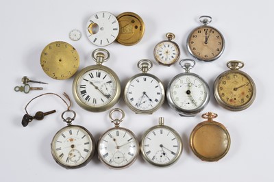 Lot 70 - A group of Victorian and later pocket watches and more