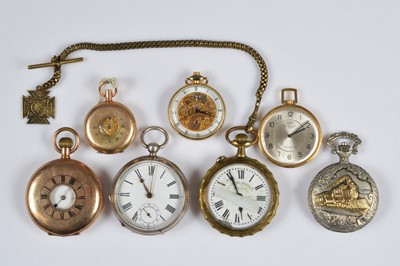 Lot 73 - A Victorian silver open face pocket watch and other watches