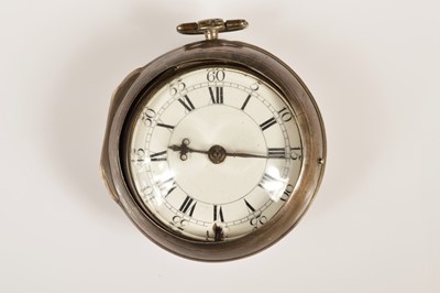 Lot 81 - A George III silver pair case pocket watch