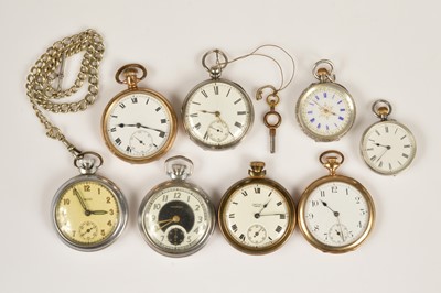 Lot 84 - Eight various pocket watches