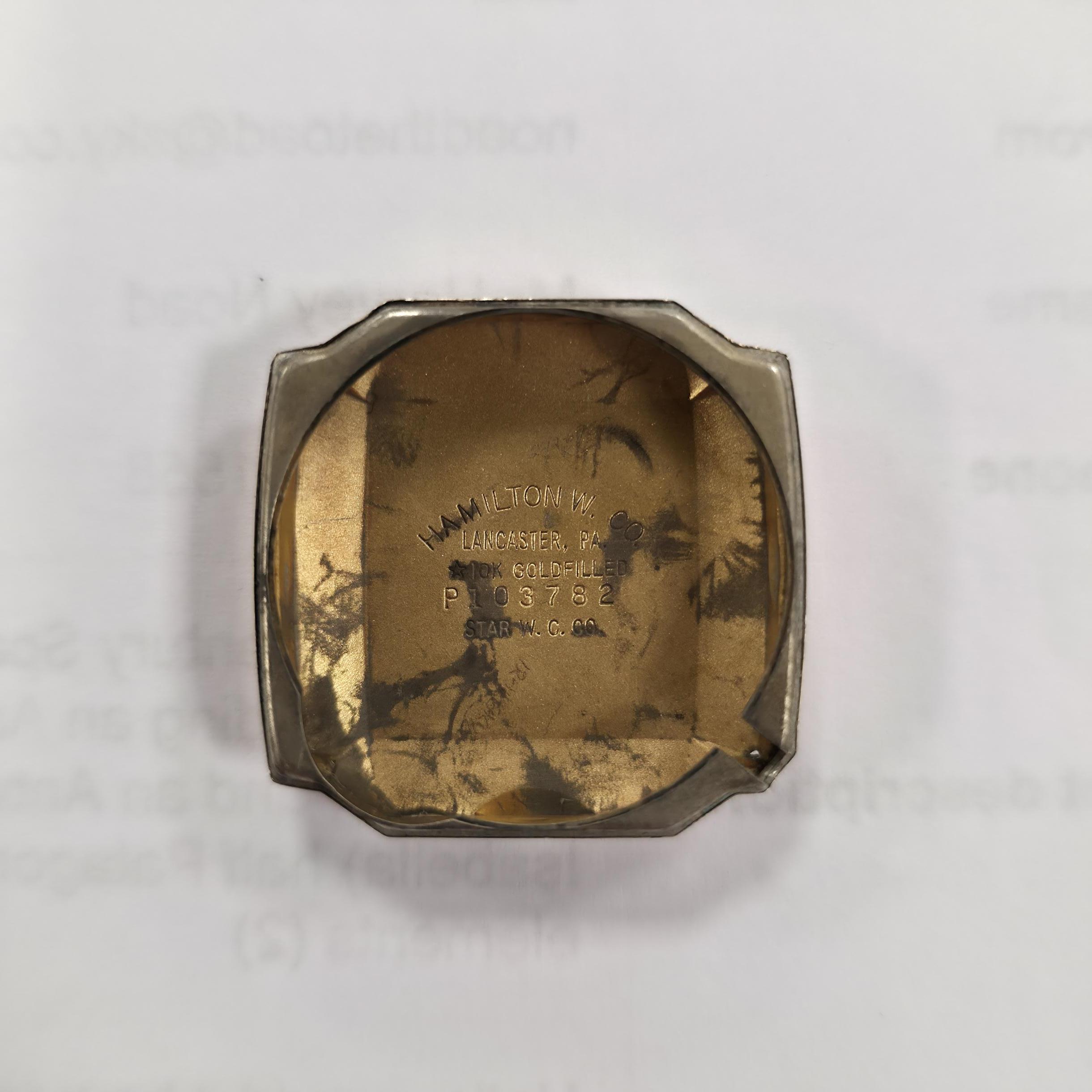 Lot 213 - A c1960s Hamilton Electric plated gold