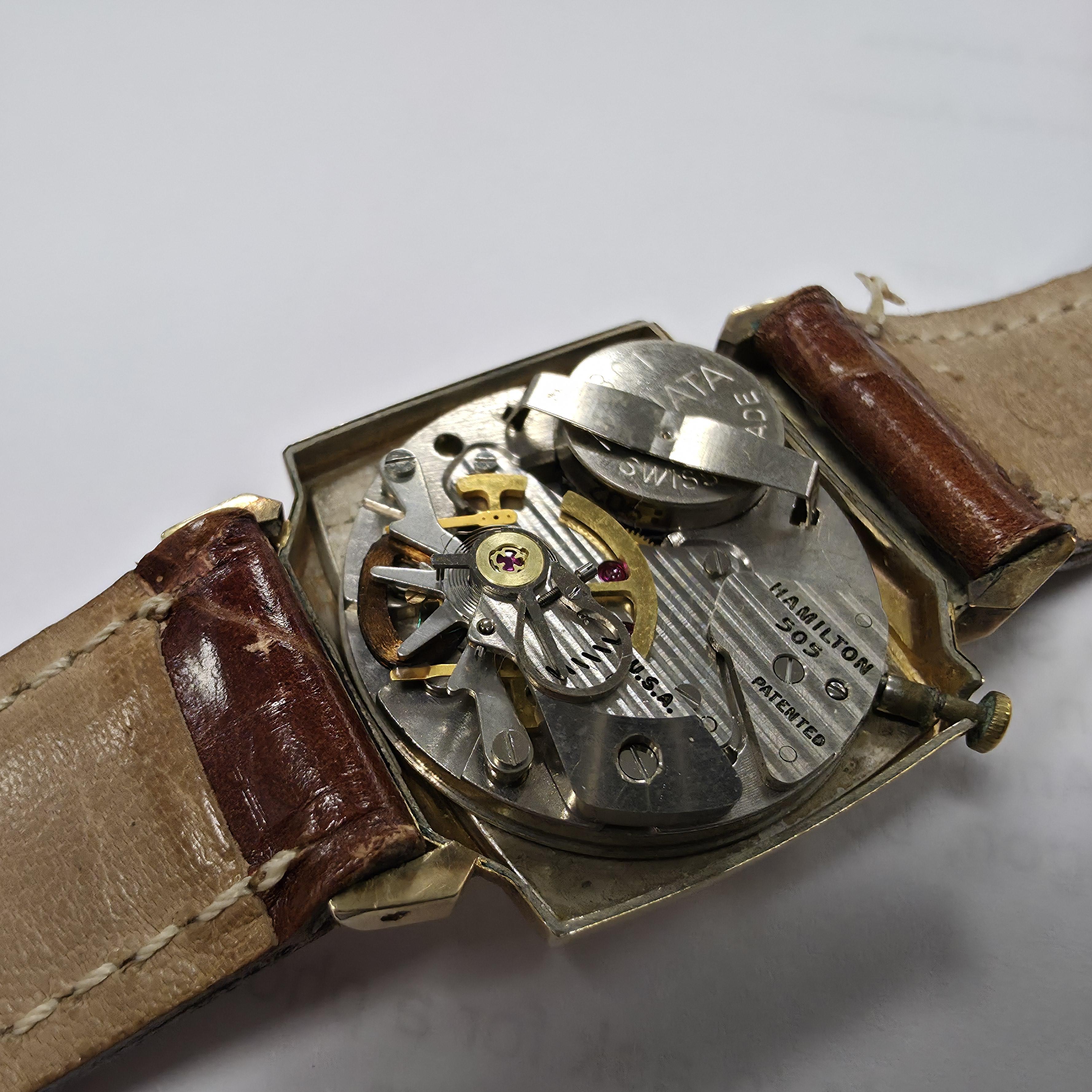 Lot 213 - A c1960s Hamilton Electric plated gold