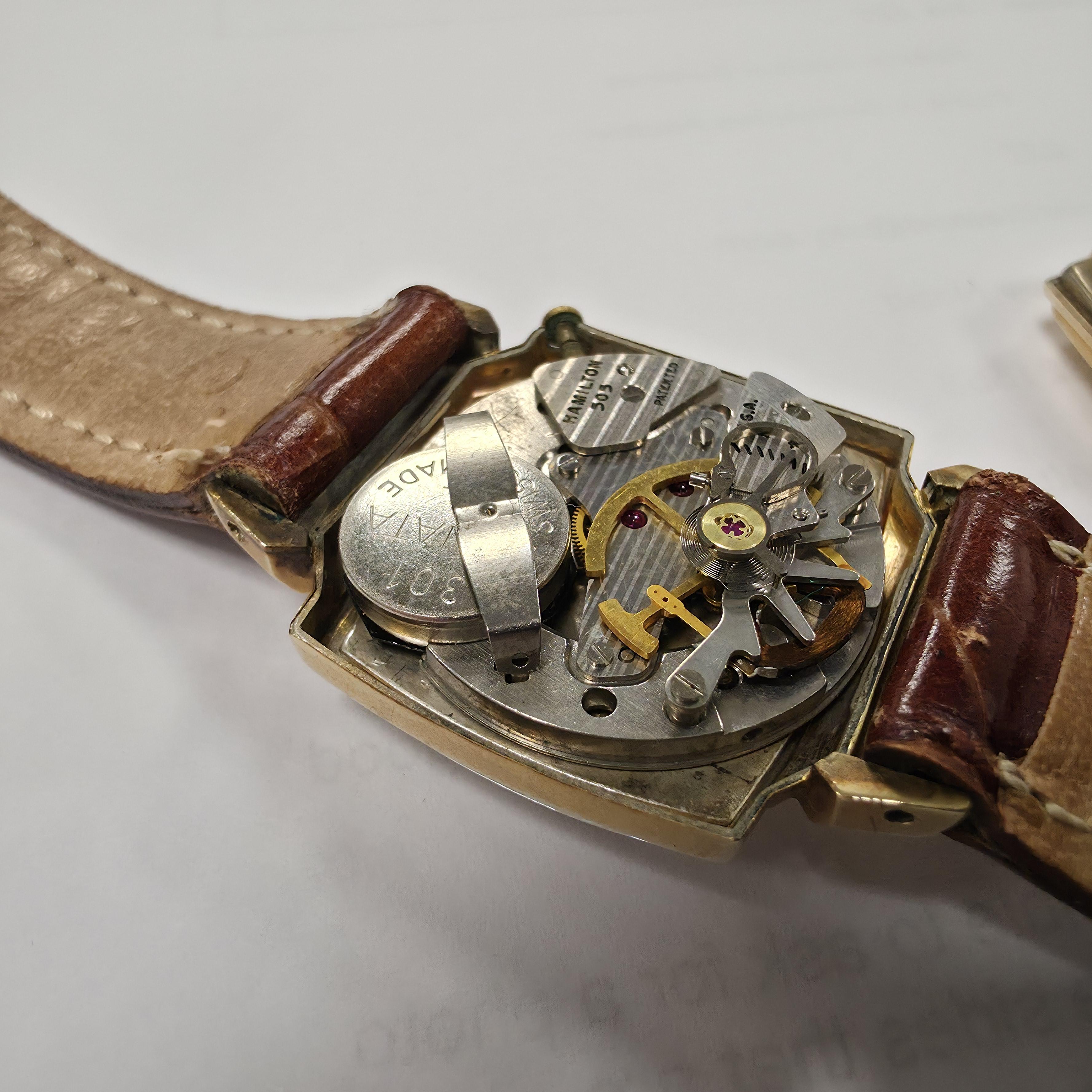 Lot 213 - A c1960s Hamilton Electric plated gold