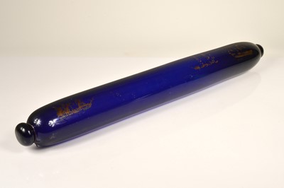 Lot 17 - A large glass rolling pin