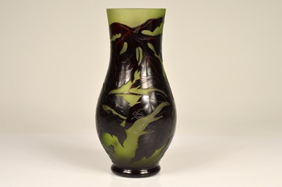 Lot 19 - A cameo glass vase