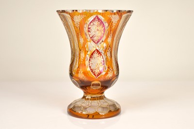 Lot 22 - A 19th century bohemian glass vase
