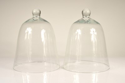 Lot 24 - Two contemporary large domed cloches