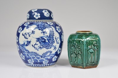Lot 30 - Two Chinese ceramic ginger jars