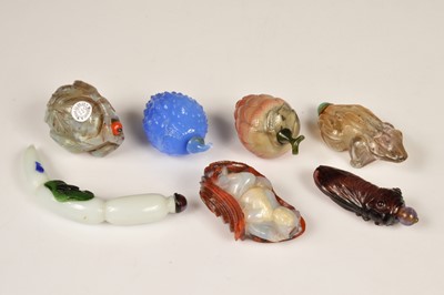 Lot 45 - Seven Chinese novelty snuff bottles