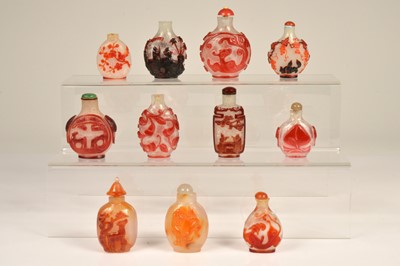 Lot 46 - Eleven Chinese snuff bottles