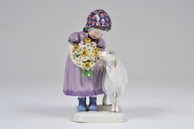 Lot 62 - An early 20th century Meissen porcelain figural group after Max Bochmann