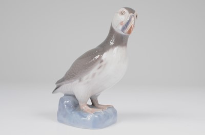 Lot 70 - A Bing & Grondahl porcelain figure of a puffin