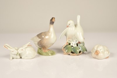 Lot 79 - Four Royal Copenhagen porcelain figures