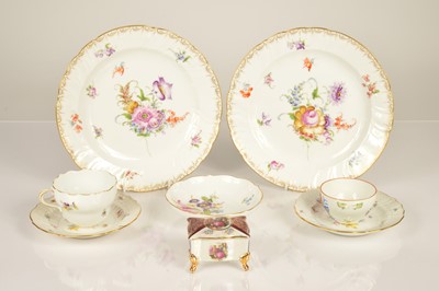 Lot 90 - A Meissen porcelain cup and saucer and other items