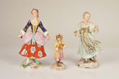 Lot 99 - Three German porcelain figures