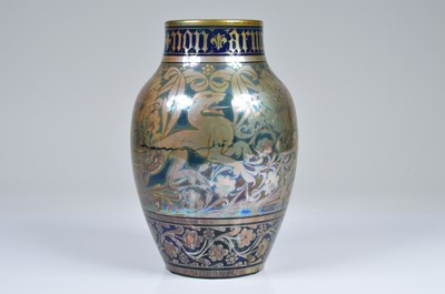 Lot 106 - A fine and rare Arts & Crafts period Pilkington Royal Lancastrian Pottery lustre vase