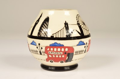 Lot 126 - A modern Moorcroft Pottery Londinium pattern vase after Nicola Stanley