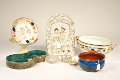 Lot 135 - A group of six ceramics and other items