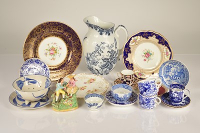 Lot 147 - A 19th century Staffordshire figure of a courting couple