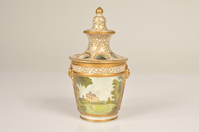 Lot 149 - A restored Regency period porcelain pot Pourri