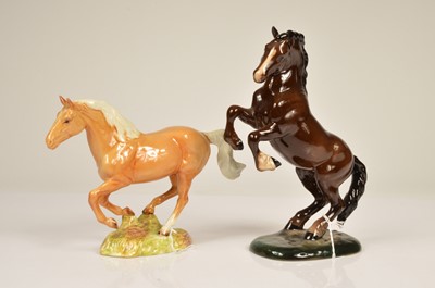 Lot 164 - Two Beswick Pottery figures of horses