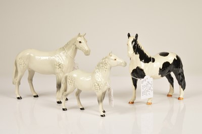 Lot 165 - Three Beswick Pottery horses