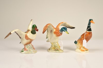 Lot 177 - three Beswick Pottery figures of ducks