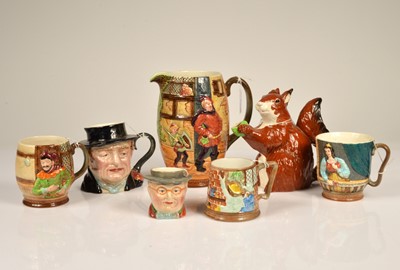 Lot 180 - Seven Beswick Pottery jugs and mugs